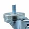 Bk Resources 3-in Threaded Stem Casters, Gray Rubber Wheels, Brake, 300lb Cap, Oil/Grease/Water Resistant, 4PK 3SBR-4ST-GR-PS4 - alternate 2